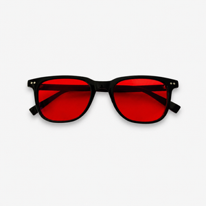 Old Night square blue light glasses with deep amber Sleep lenses